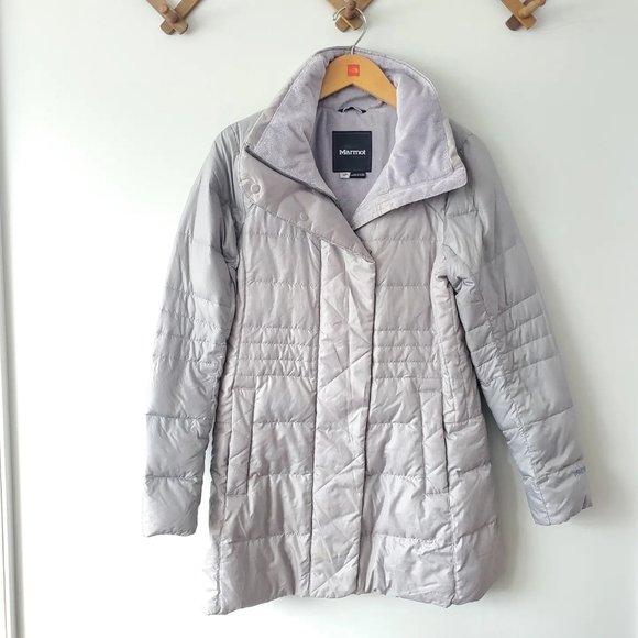 Marmot • down filled gray winter parka size Small - Picture 1 of 9